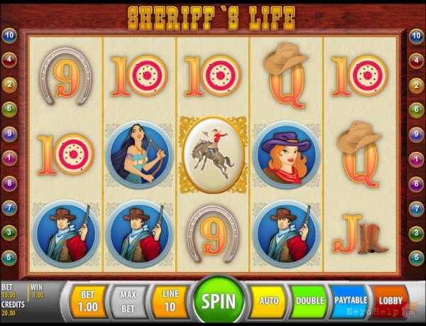 Игровой автомат «Sheriff’s Life» в казино Вулкан
